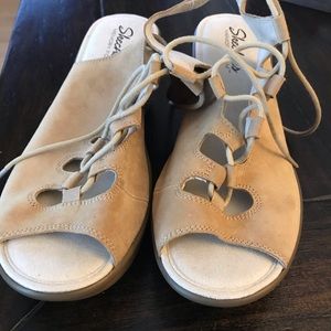 SKECHERS Gladiator Wedge Sandals